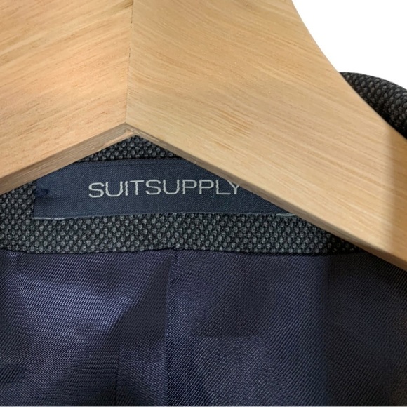 Suitsupply Pure Wool Sienna Single Breast Blazer Size 48R Birds Eye Grey - Picture 11 of 14